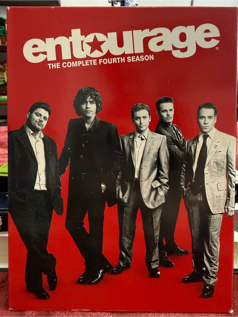 Entourage: The Complete Fourth Season DVD Box Set - Red Cover